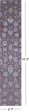 Grey Persian Tabriz Hand Knotted Wool & Silk Runner Rug - 2' 7" X 12' 2" - Golden Nile