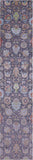 Grey Persian Tabriz Hand Knotted Wool & Silk Runner Rug - 2' 7" X 12' 2" - Golden Nile