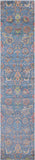 Blue Persian Tabriz Hand Knotted Wool & Silk Runner Rug - 2' 7" X 11' 11" - Golden Nile