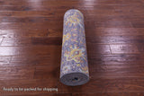 Purple Persian Tabriz Hand Knotted Wool & Silk Runner Rug - 2' 7" X 12' 6" - Golden Nile