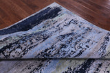 Abstract Contemporary Hand Knotted Wool & Silk Rug - 8' 1" X 10' 0" - Golden Nile