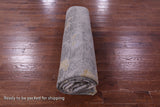 Abstract Contemporary Hand Knotted Wool & Silk Rug - 8' 11" X 11' 11" - Golden Nile
