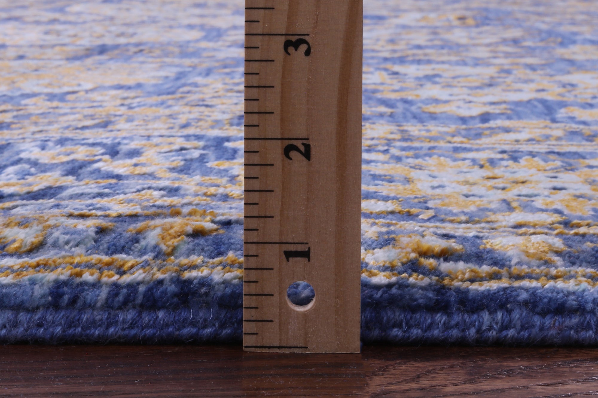 Blue Persian Tabriz Hand Knotted Wool & Silk Rug - 8' 11" X 11' 10" - Golden Nile