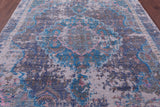 Persian Tabriz Hand Knotted Wool & Silk Rug - 7' 10" X 9' 11" - Golden Nile