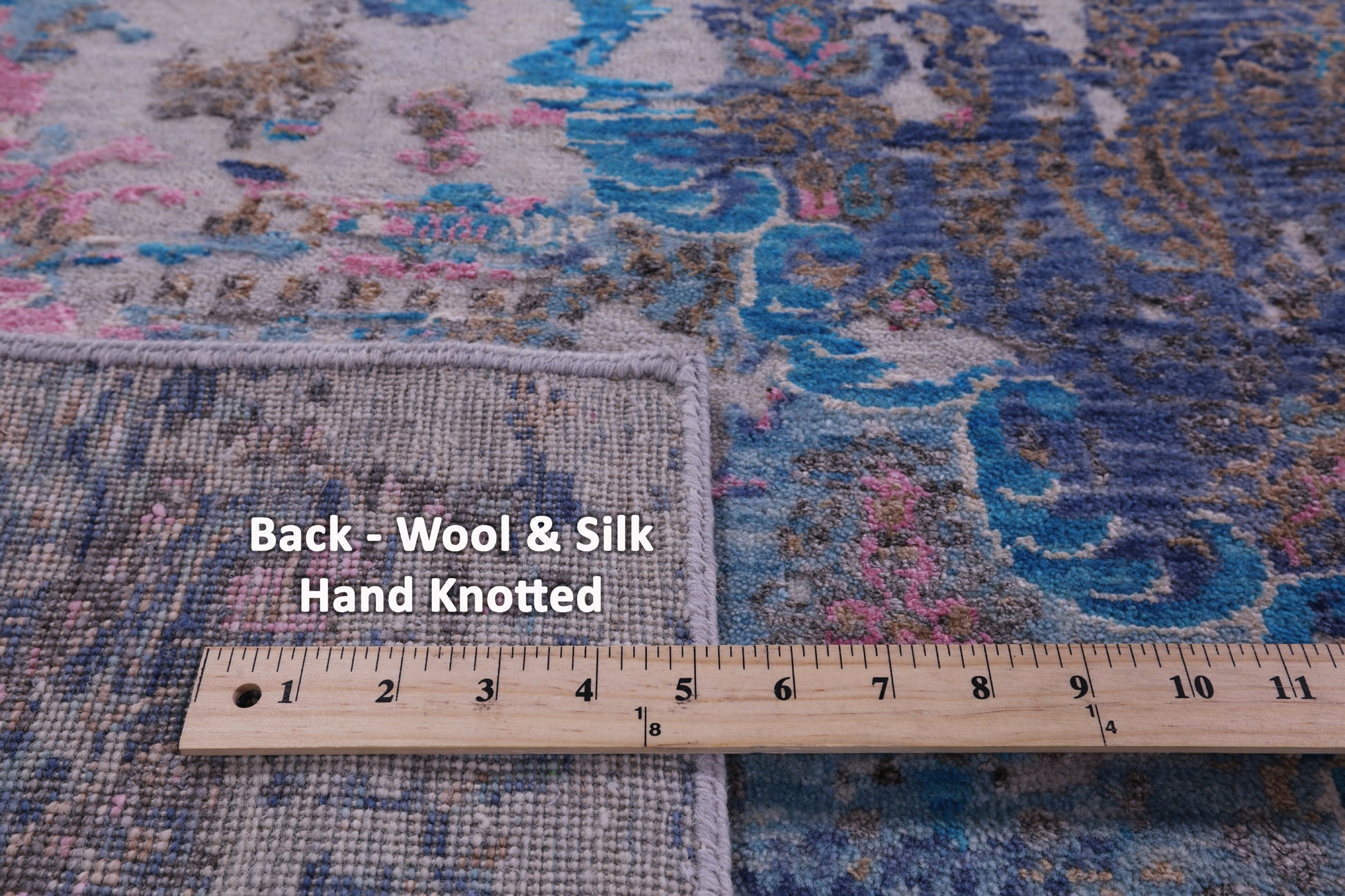 Persian Tabriz Hand Knotted Wool & Silk Rug - 7' 10" X 9' 11" - Golden Nile