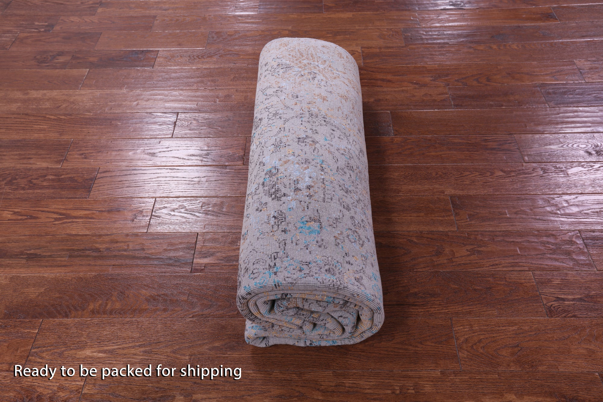 Grey Persian Tabriz Hand Knotted Wool & Silk Rug - 6' 1" X 9' 4" - Golden Nile