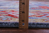 Blue Persian Fine Serapi Hand Knotted Wool Rug - 9' 1" X 12' 3" - Golden Nile