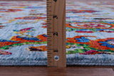 Blue Persian Tabriz Hand Knotted Wool Rug - 10' 0" X 14' 6" - Golden Nile