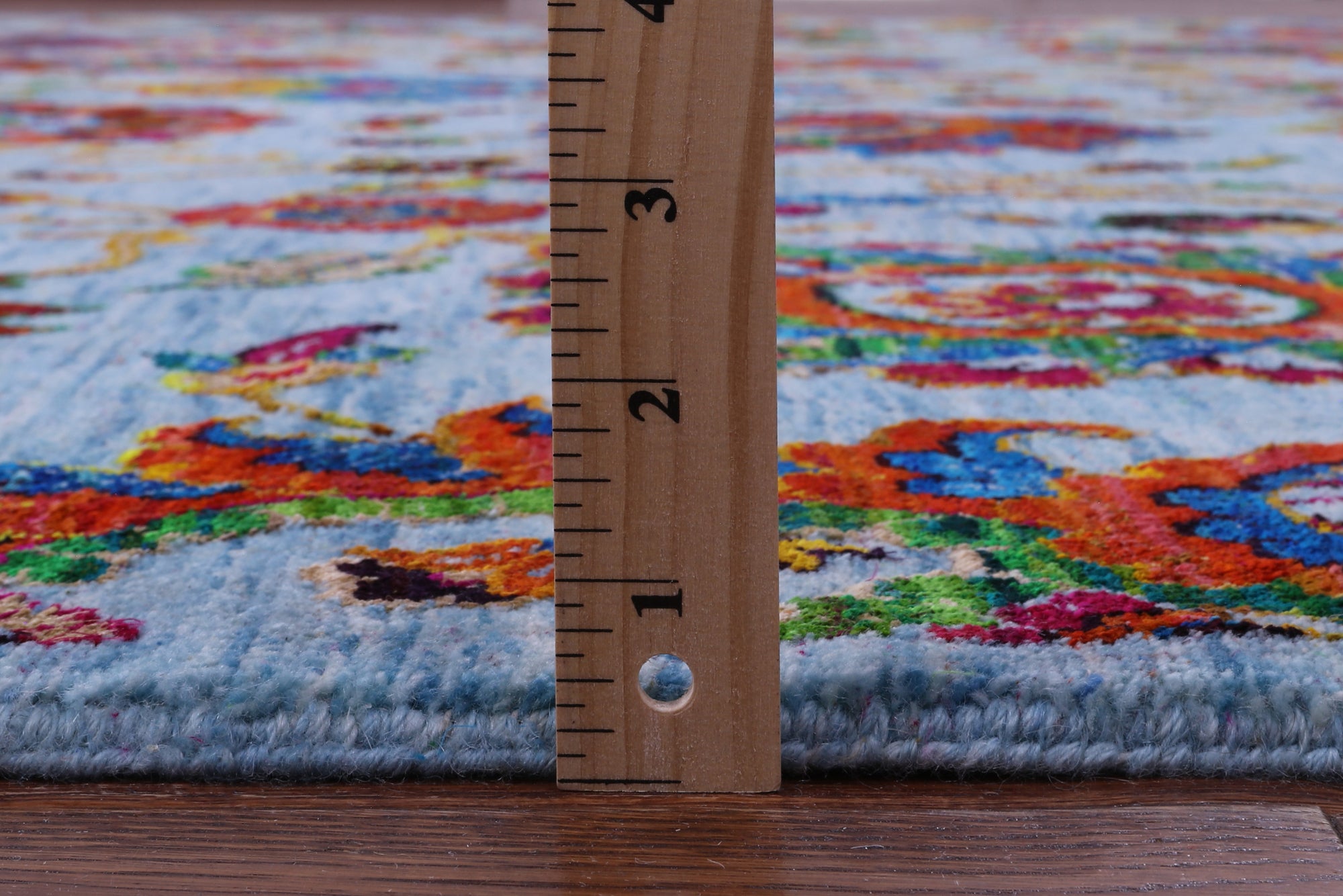 Blue Persian Tabriz Hand Knotted Wool Rug - 10' 0" X 14' 6" - Golden Nile