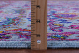 Blue Persian Tabriz Hand Knotted Wool & Silk Rug - 8' 0" X 10' 3" - Golden Nile