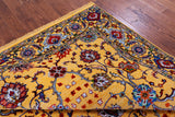 Gold Persian Tabriz Handmade Wool & Silk Rug - 8' 1" X 10' 3" - Golden Nile