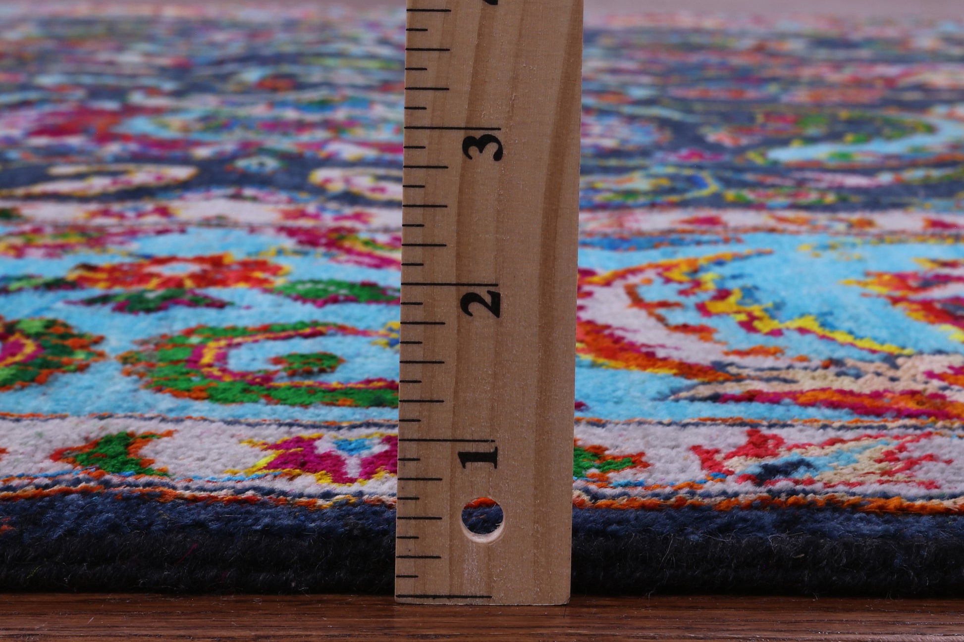 Blue Persian Tabriz Handmade Wool & Silk Rug - 8' 3" X 10' 4" - Golden Nile