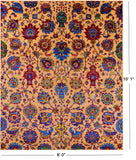 Persian Tabriz Handmade Wool & Silk Rug - 8' 0" X 10' 1" - Golden Nile