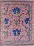 Turkish Oushak Hand Knotted Wool Rug - 10' 5" X 14' 3" - Golden Nile
