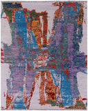 Abstract Contemporary Hand Knotted Wool Rug - 8' 1" X 10' 0" - Golden Nile