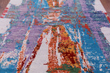 Abstract Contemporary Hand Knotted Wool Rug - 8' 1" X 10' 0" - Golden Nile
