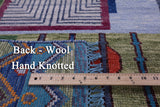 Tribal Moroccan Hand Knotted Wool Rug - 8' 1" X 10' 3" - Golden Nile