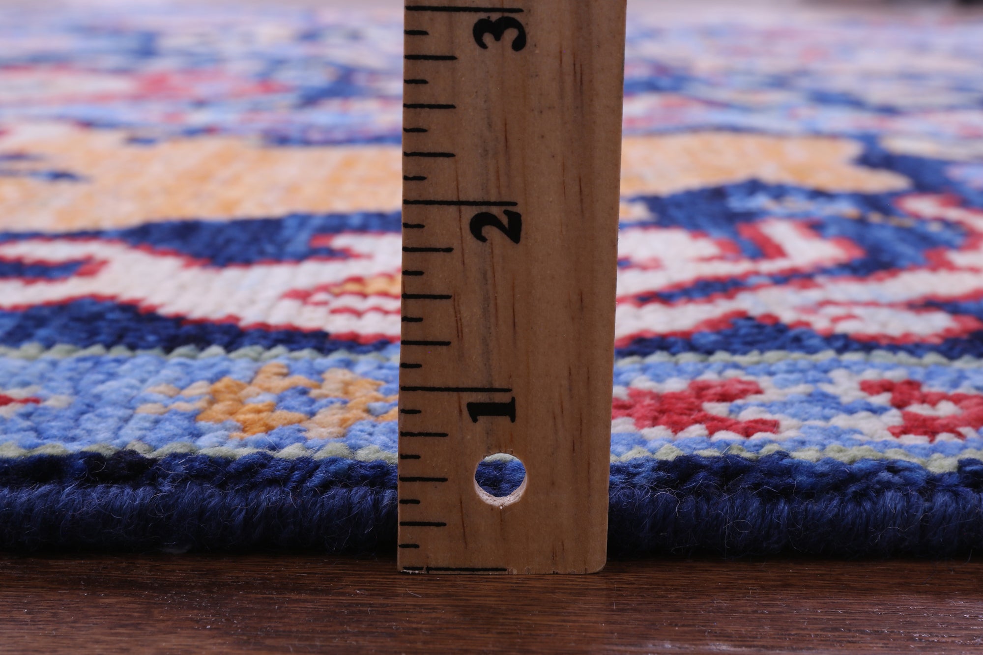 Blue Turkish Oushak Hand Knotted Wool Rug - 8' 2" X 10' 4" - Golden Nile