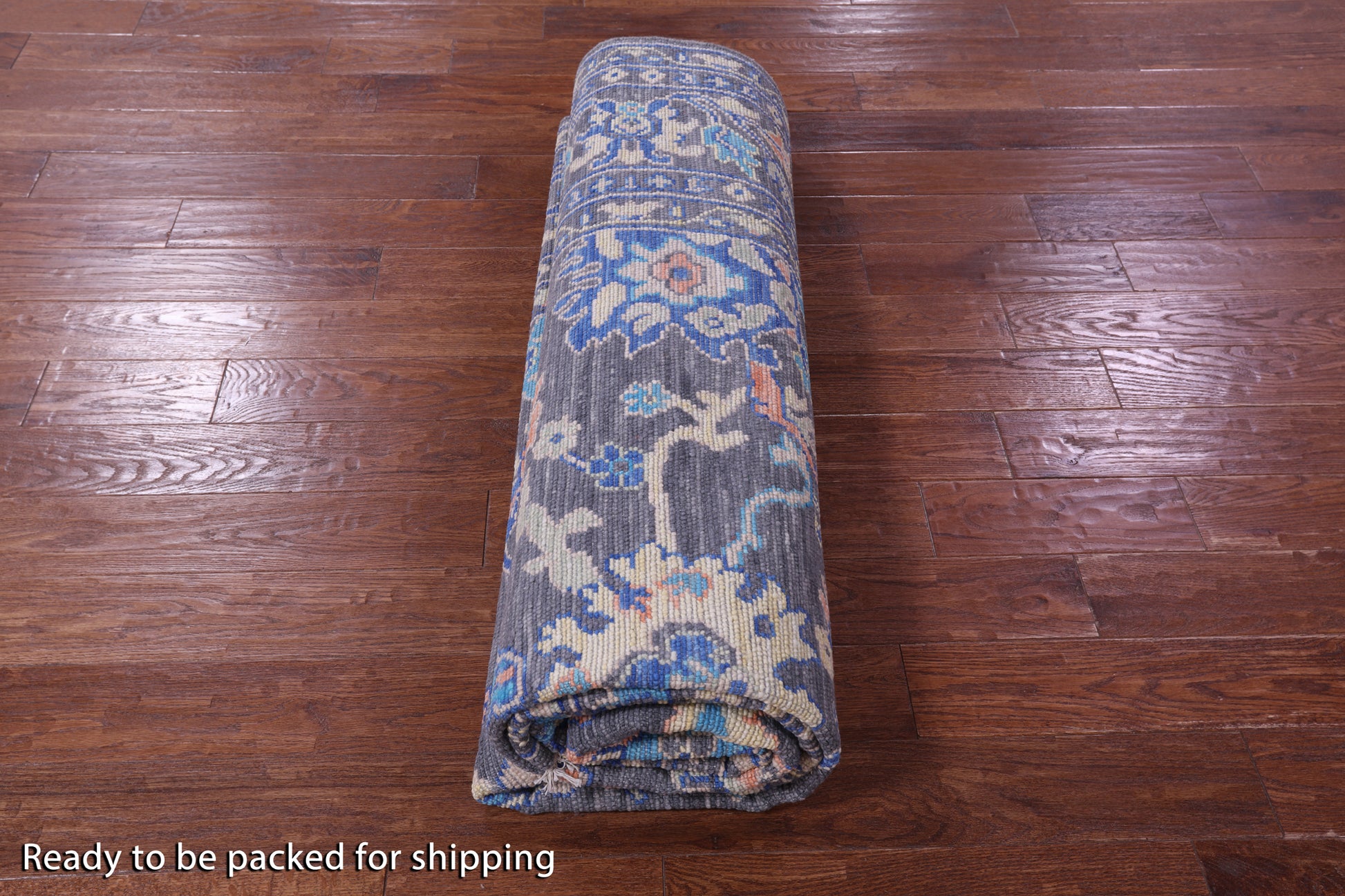 Grey Turkish Oushak Hand Knotted Wool Rug - 8' 1" X 10' 6" - Golden Nile