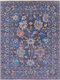 Grey Turkish Oushak Hand Knotted Wool Rug - 8' 1" X 10' 6" - Golden Nile