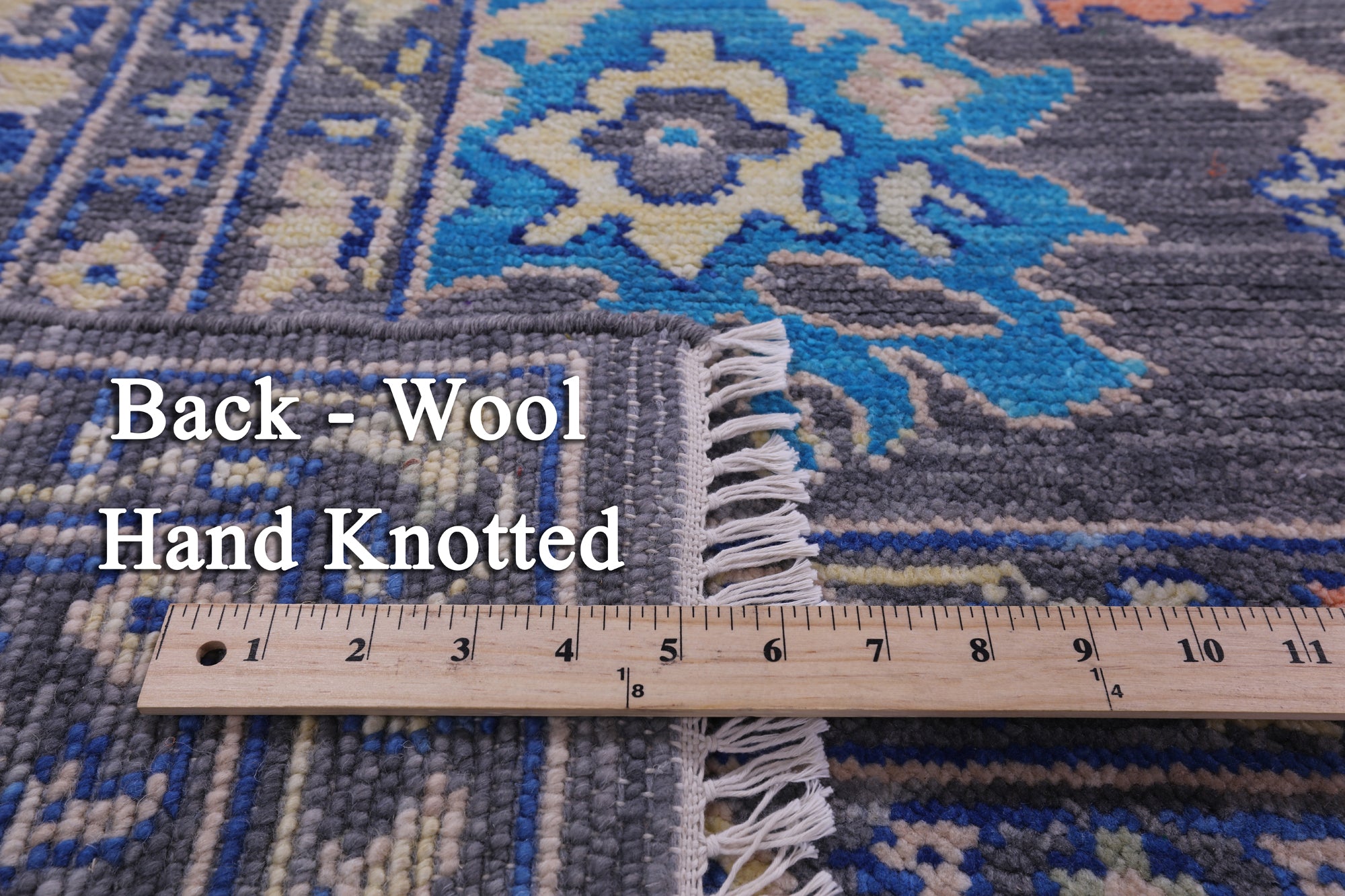 Grey Turkish Oushak Hand Knotted Wool Rug - 8' 1" X 10' 6" - Golden Nile