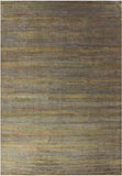 Gold Savannah Grass Hand Knotted Wool & Silk Rug - 13' 11" X 20' 2" - Golden Nile