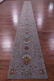 Grey Persian Tabriz Handmade Wool Runner Rug - 2' 6" X 27' 4" - Golden Nile