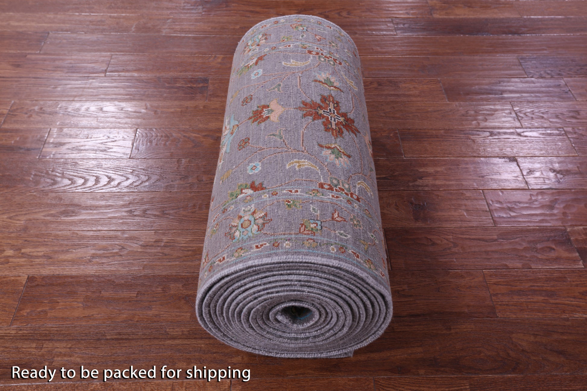 Grey Persian Tabriz Handmade Wool Runner Rug - 2' 6" X 27' 4" - Golden Nile