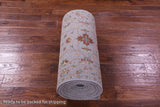 Grey Persian Tabriz Hand Knotted Wool Runner Rug - 2' 8" X 27' 4" - Golden Nile