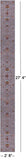 Grey Persian Tabriz Hand Knotted Wool Runner Rug - 2' 8" X 27' 4" - Golden Nile