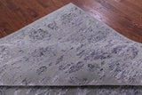 Grey Persian Tabriz Hand Knotted Wool & Silk Rug - 8' 1" X 10' 1" - Golden Nile