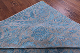 Grey Persian Tabriz Hand Knotted Wool & Silk Rug - 9' 1" X 12' 3" - Golden Nile