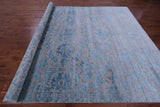 Grey Persian Tabriz Hand Knotted Wool & Silk Rug - 9' 1" X 12' 3" - Golden Nile