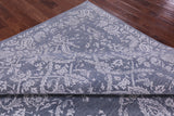 Grey Persian Tabriz Handmade Wool & Silk Rug - 7' 10" X 10' 0" - Golden Nile