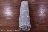 Grey Persian Tabriz Handmade Wool & Silk Rug - 7' 10" X 10' 0" - Golden Nile