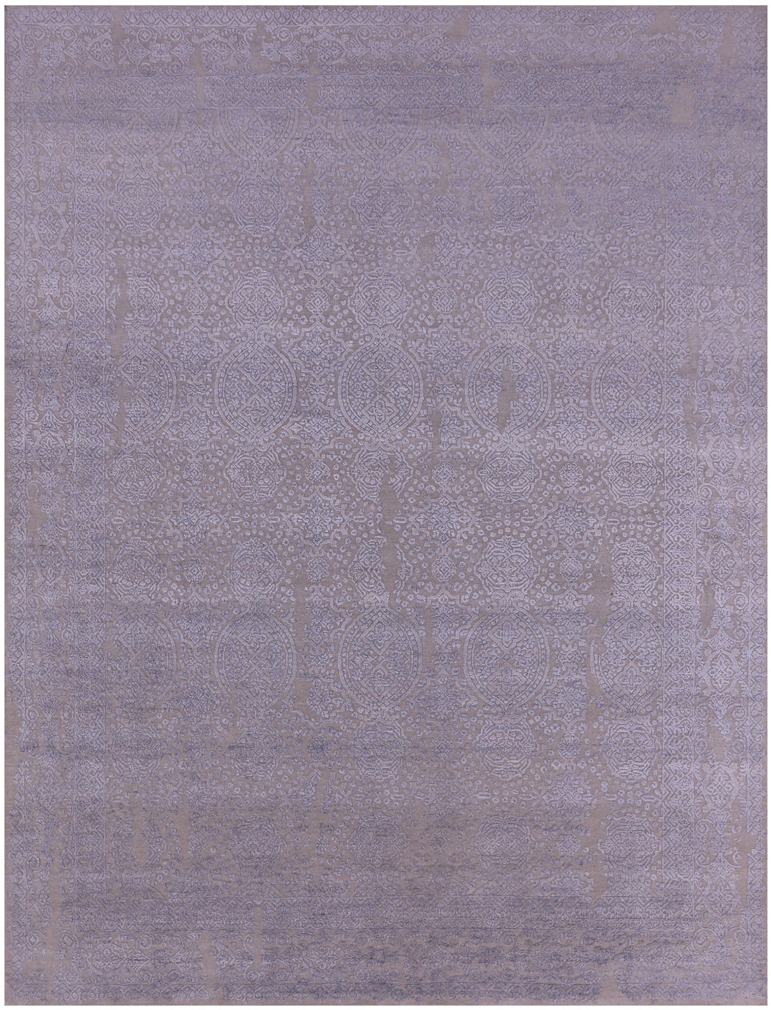 Persian Hand Knotted Wool & Silk Rug - 7' 10" X 10' 2" - Golden Nile