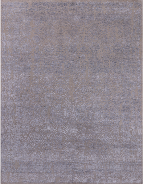 Persian Hand Knotted Wool & Silk Rug - 7' 10" X 10' 2"