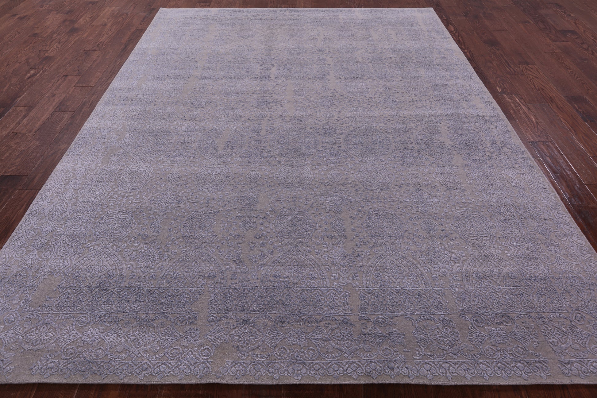 Persian Hand Knotted Wool & Silk Rug - 7' 10" X 10' 2" - Golden Nile