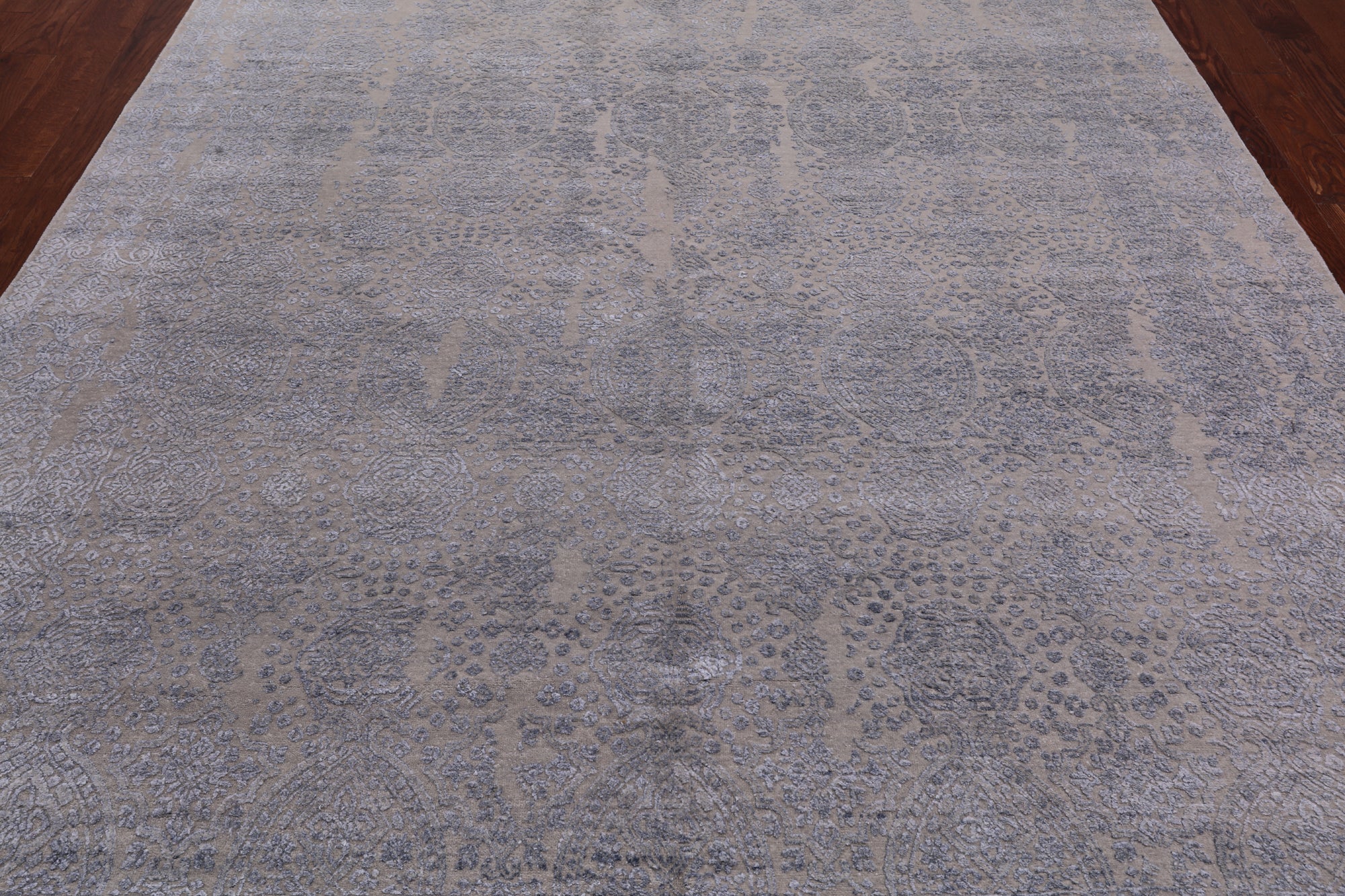 Persian Hand Knotted Wool & Silk Rug - 7' 10" X 10' 2"