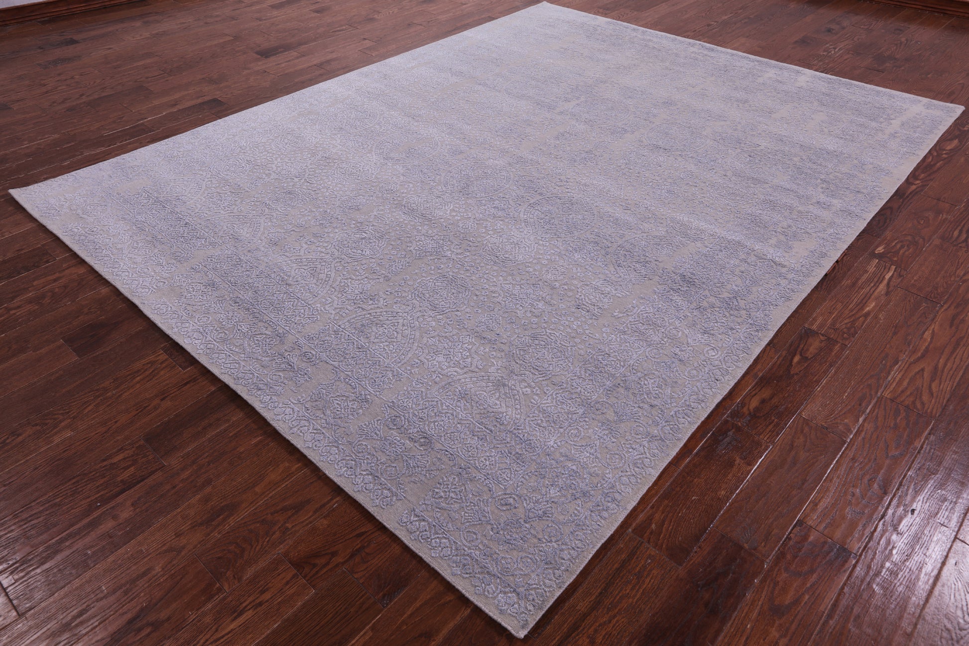 Persian Hand Knotted Wool & Silk Rug - 7' 10" X 10' 2" - Golden Nile