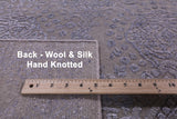 Persian Hand Knotted Wool & Silk Rug - 7' 10" X 10' 2" - Golden Nile