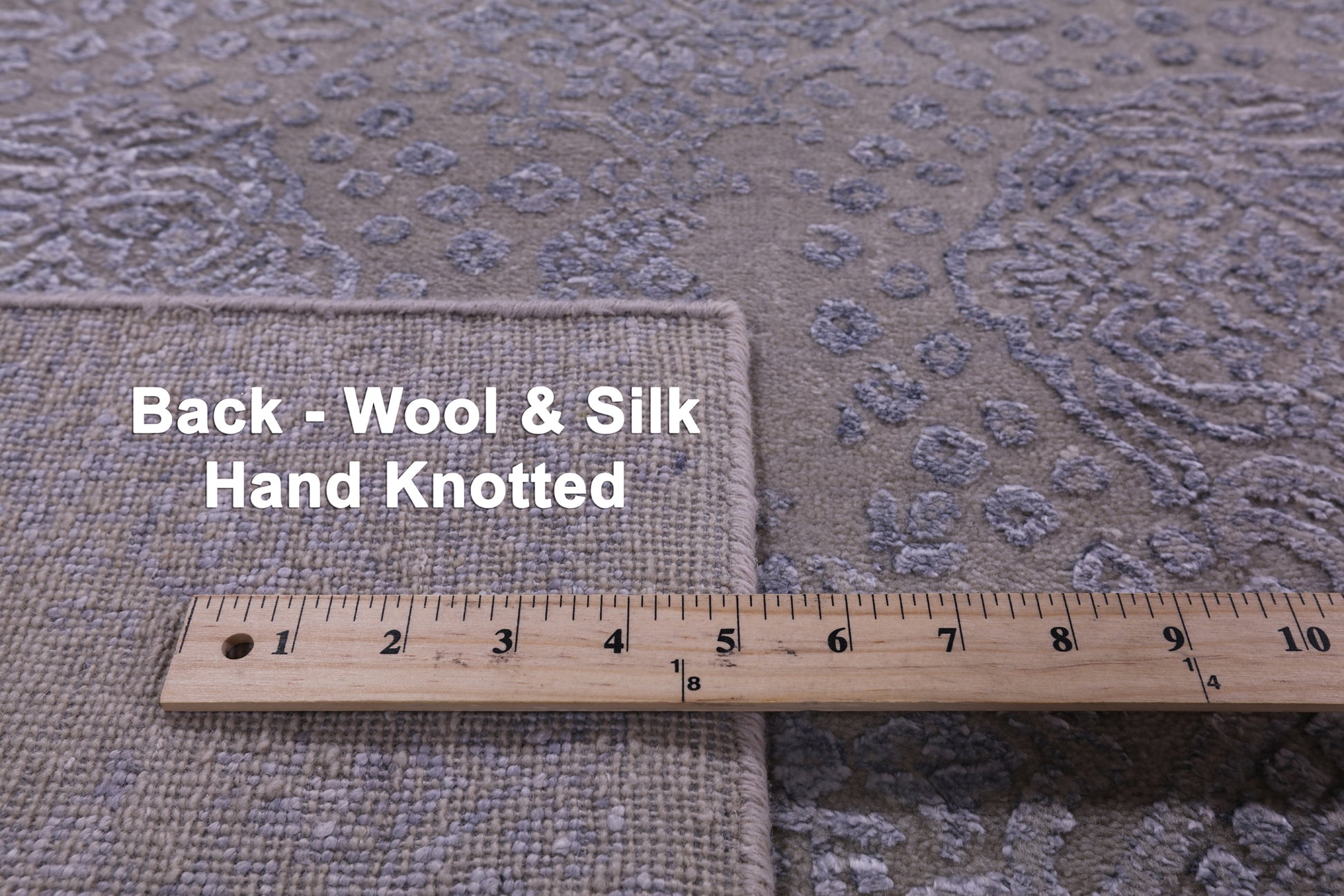 Persian Hand Knotted Wool & Silk Rug - 7' 10" X 10' 2" - Golden Nile