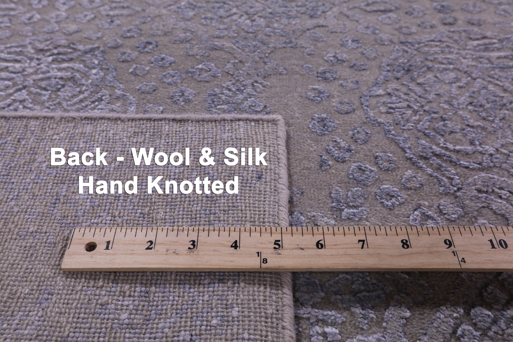 Persian Hand Knotted Wool & Silk Rug - 7' 10" X 10' 2" - Golden Nile