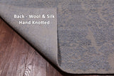 Persian Hand Knotted Wool & Silk Rug - 7' 10" X 10' 2"