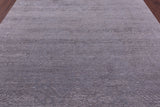Grey Persian Tabriz Hand Knotted Wool & Silk Rug - 8' 0" X 9' 11" - Golden Nile