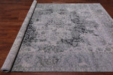 Grey Persian Fine Serapi Hand Knotted Wool & Silk Rug - 7' 11" X 10' 2"