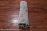 Grey Persian Fine Serapi Hand Knotted Wool & Silk Rug - 7' 11" X 10' 2"