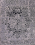 Grey Persian Fine Serapi Hand Knotted Wool & Silk Rug - 7' 11" X 10' 2"