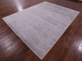 Contemporary Handmade Wool & Silk Rug - 7' 11" X 10' 0" - Golden Nile