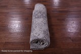 Grey Persian Fine Serapi Hand Knotted Wool Rug - 7' 11" X 10' 2" - Golden Nile